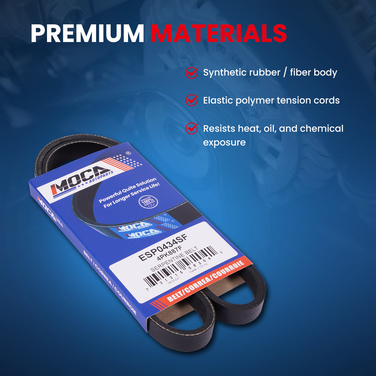 MOCA Serpentine Belt - ESP0434SF