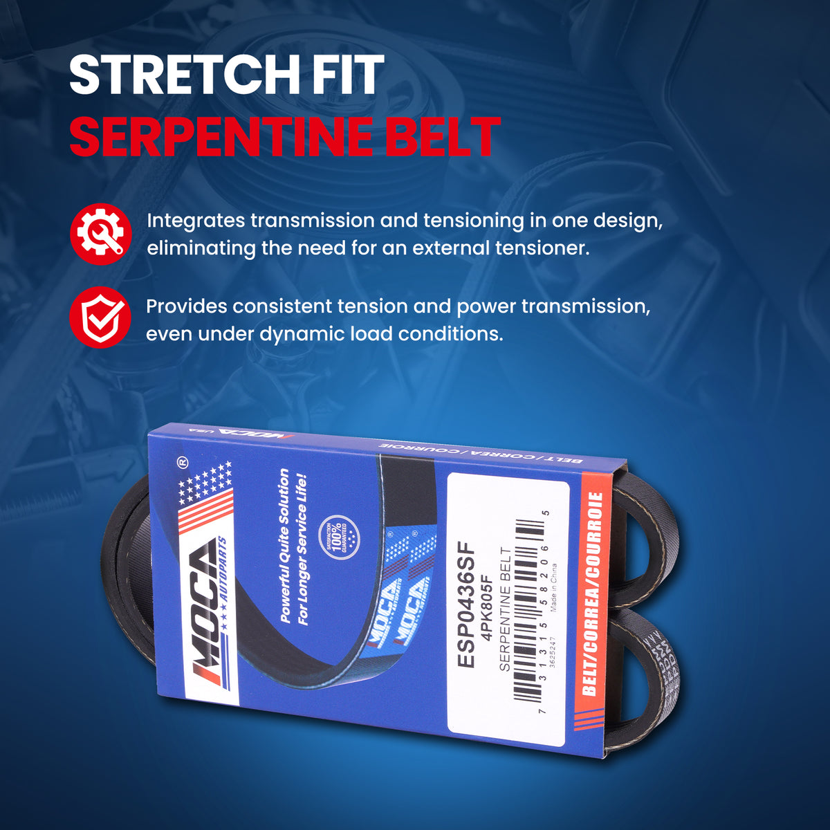 MOCA Serpentine Belt - ESP0436SF