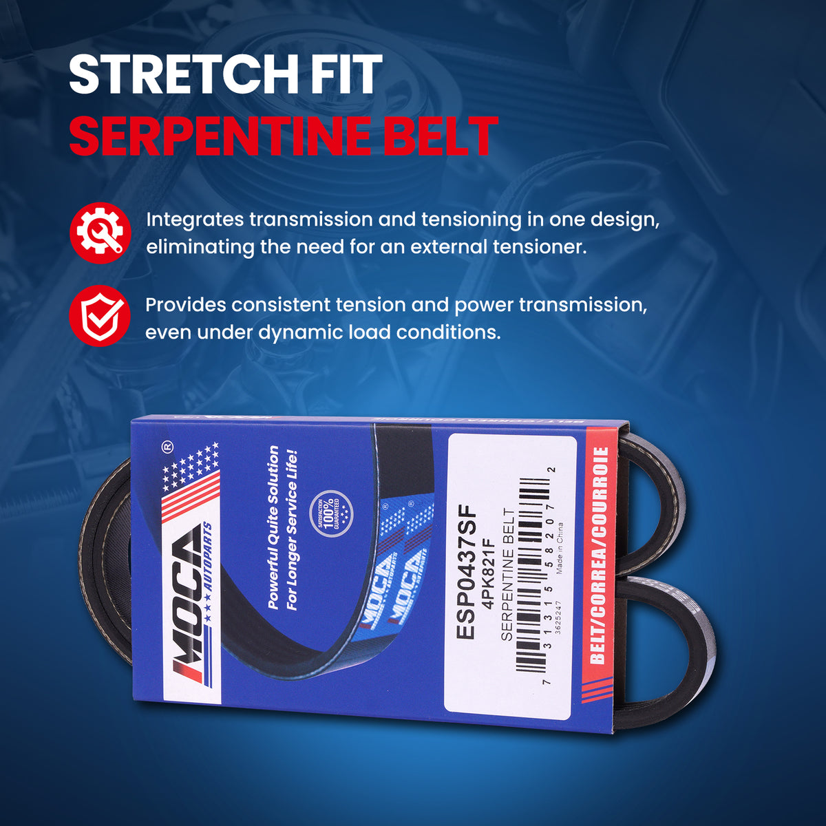 MOCA Serpentine Belt - ESP0437SF