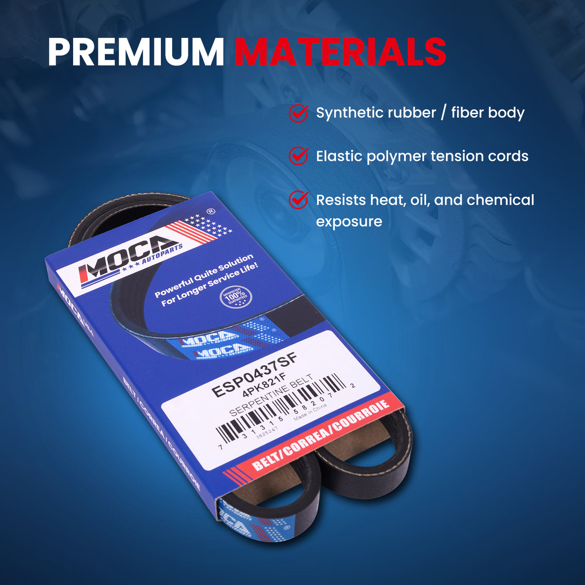 MOCA Serpentine Belt - ESP0437SF