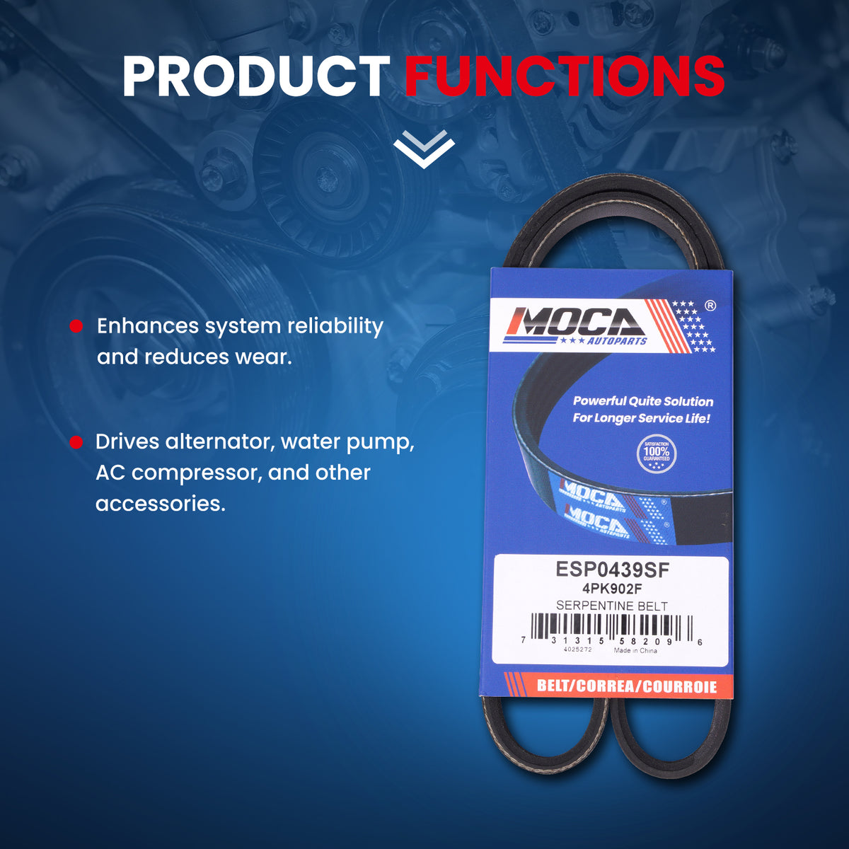 MOCA Serpentine Belt - ESP0439SF