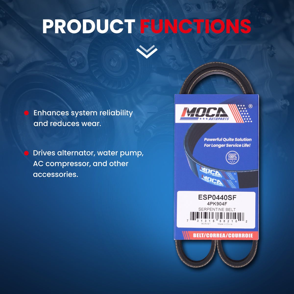 MOCA Serpentine Belt - ESP0440SF