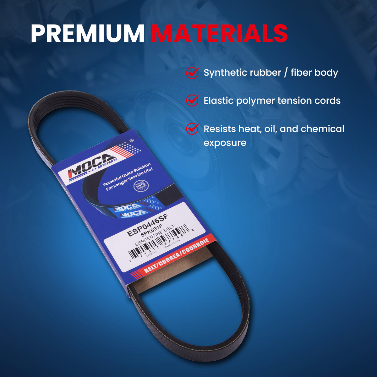 MOCA Serpentine Belt - ESP0446SF