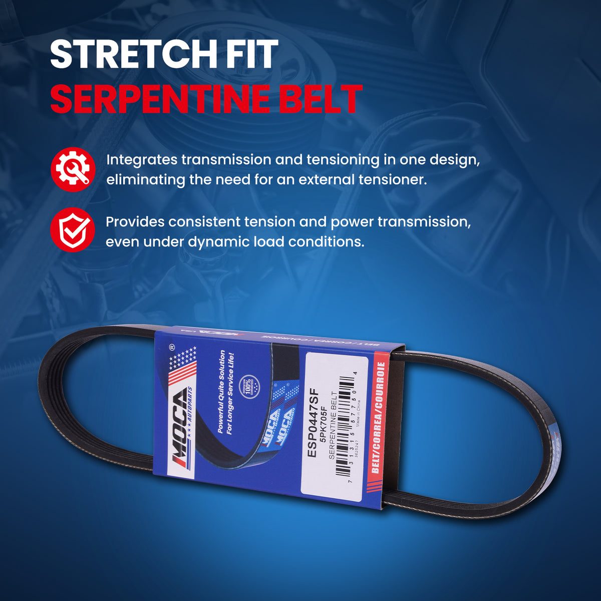 MOCA Serpentine Belt - ESP0447SF