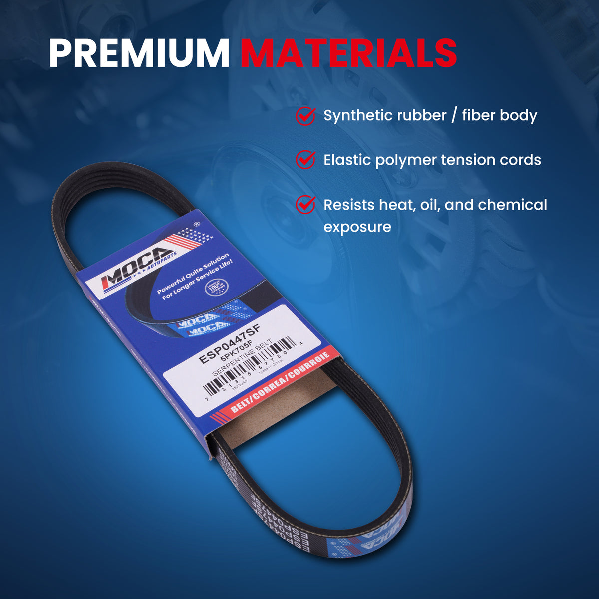 MOCA Serpentine Belt - ESP0447SF