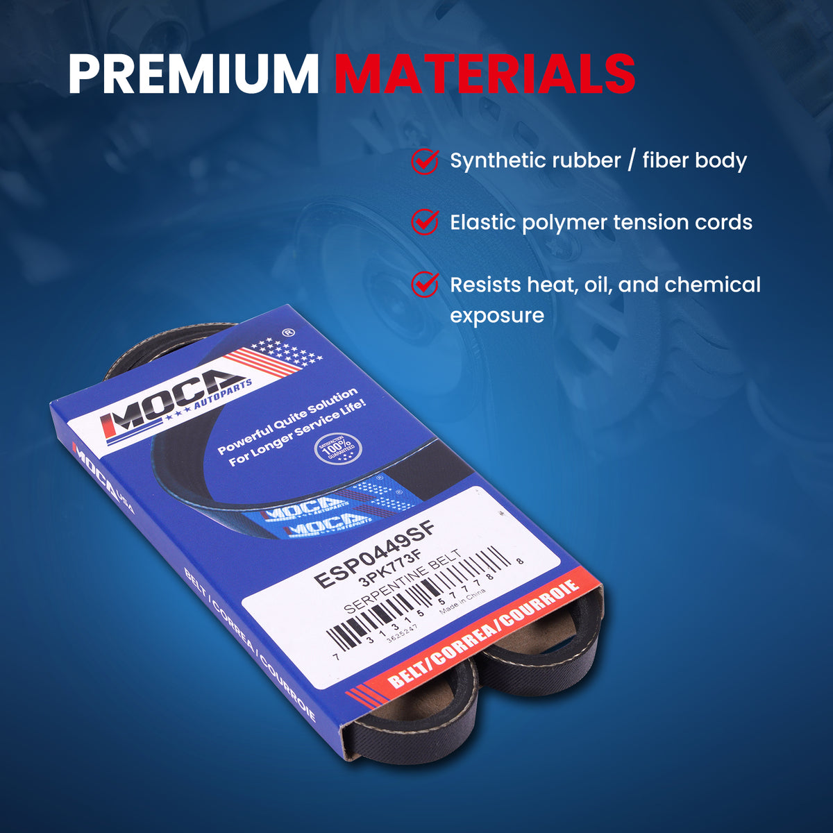 MOCA Serpentine Belt - ESP0449SF