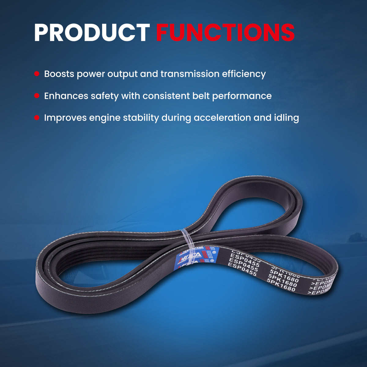 MOCA Serpentine Belt - ESP0455