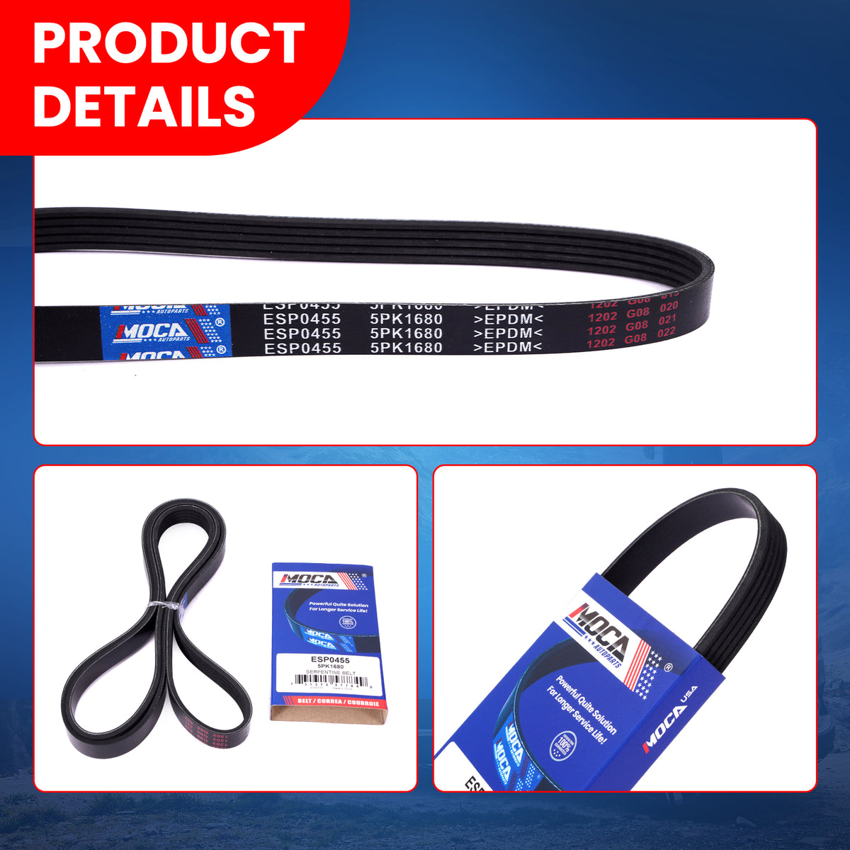 MOCA Serpentine Belt - ESP0455