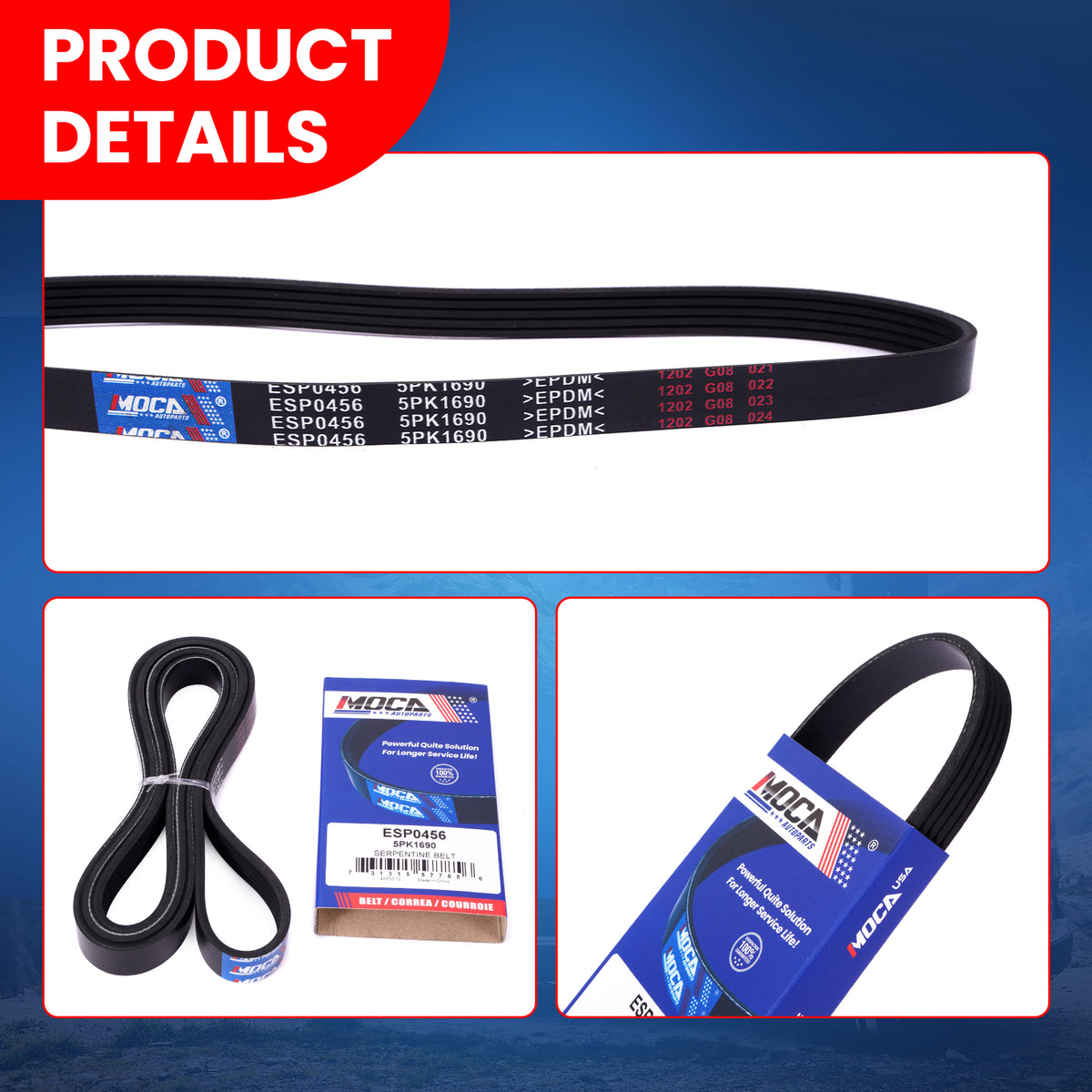 MOCA Serpentine Belt - ESP0456