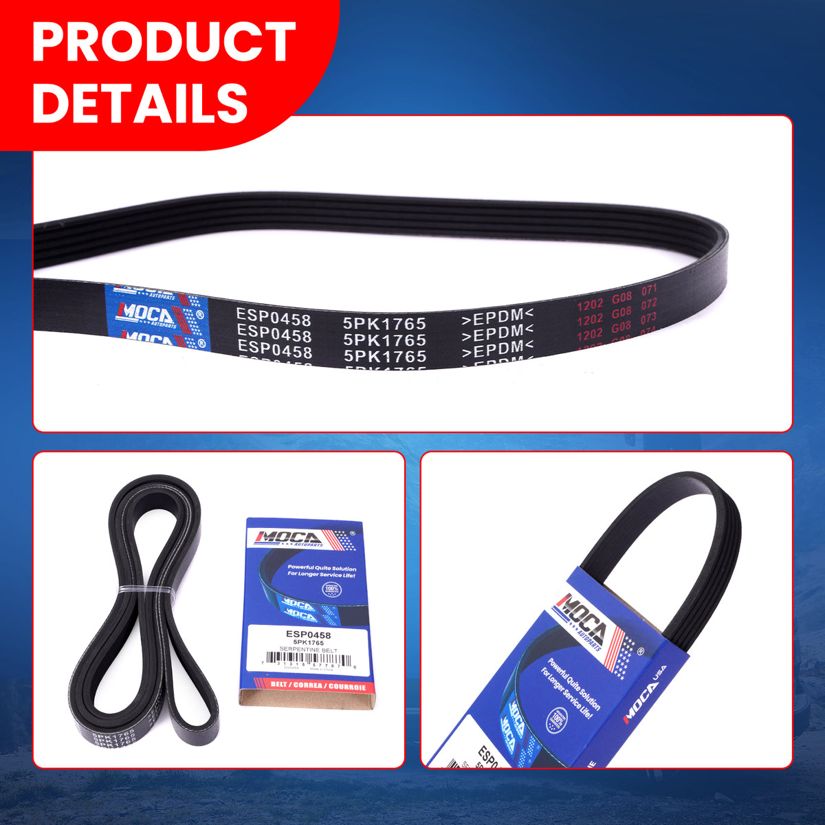 MOCA Serpentine Belt - ESP0458