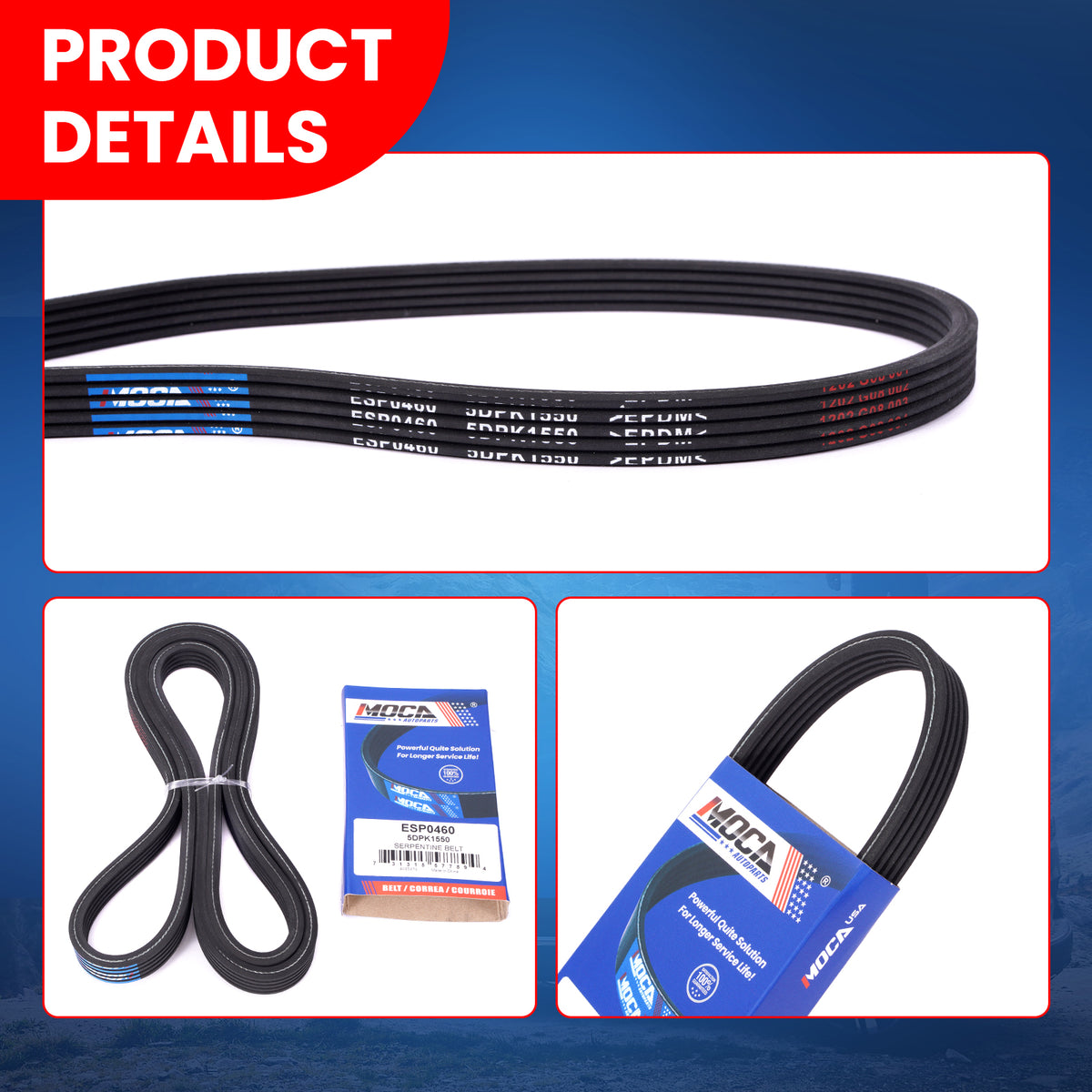 MOCA Serpentine Belt - ESP0460