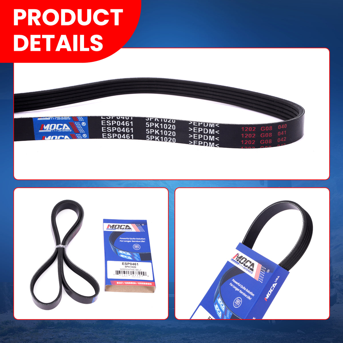 MOCA Serpentine Belt - ESP0461