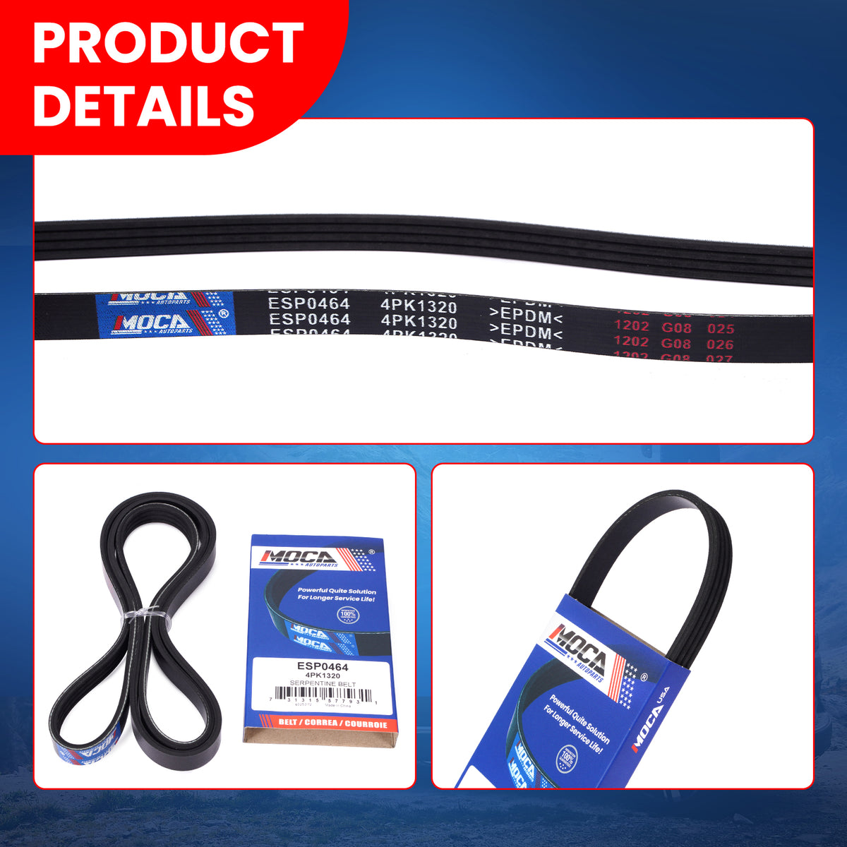 MOCA Serpentine Belt - ESP0464