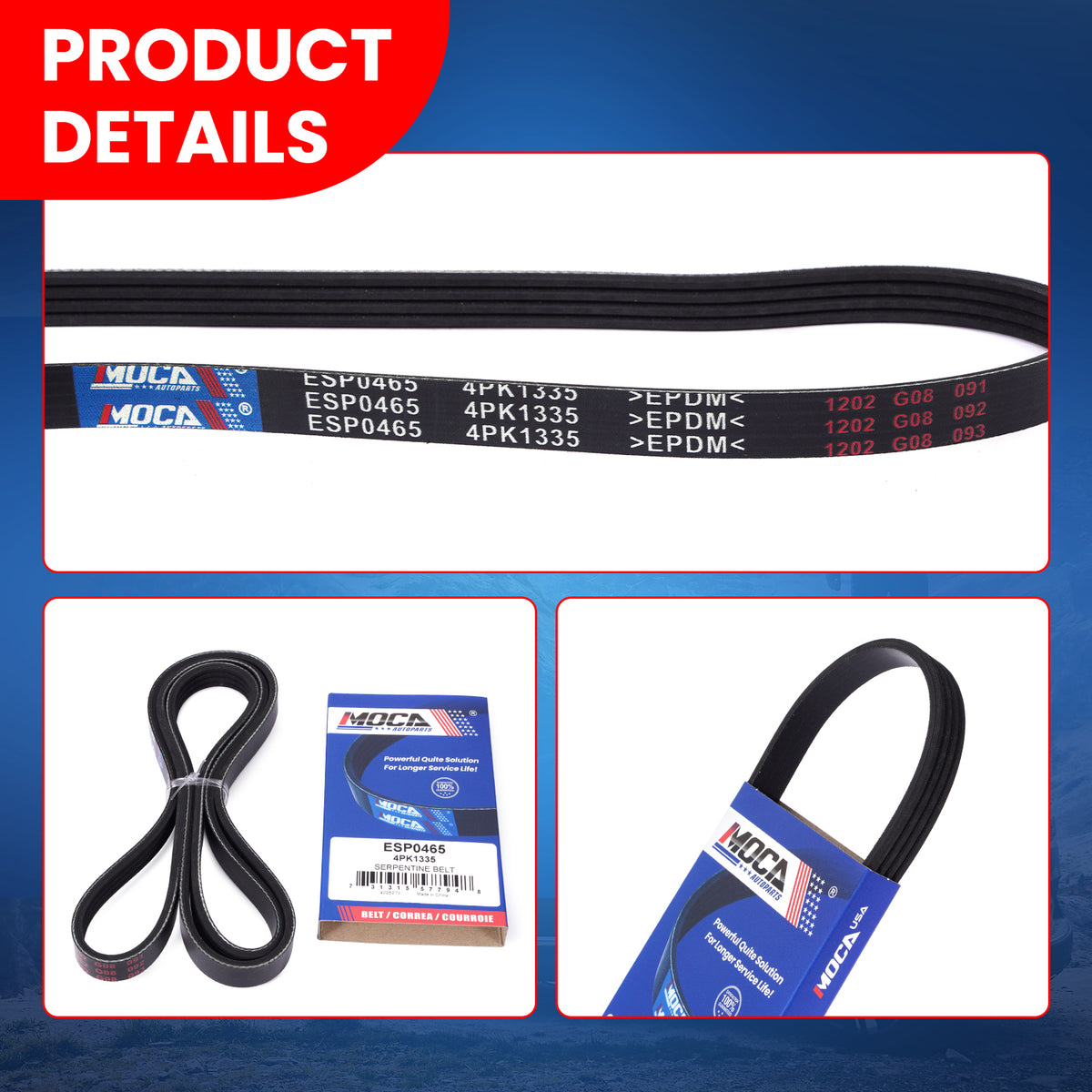 MOCA Serpentine Belt - ESP0465