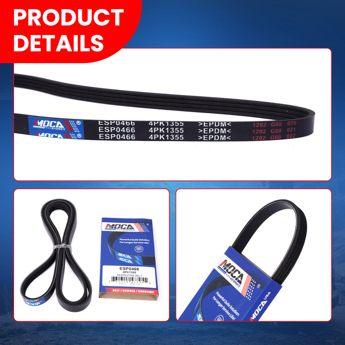 MOCA Serpentine Belt - ESP0466