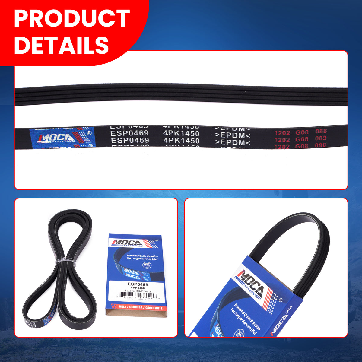 MOCA Serpentine Belt - ESP0469