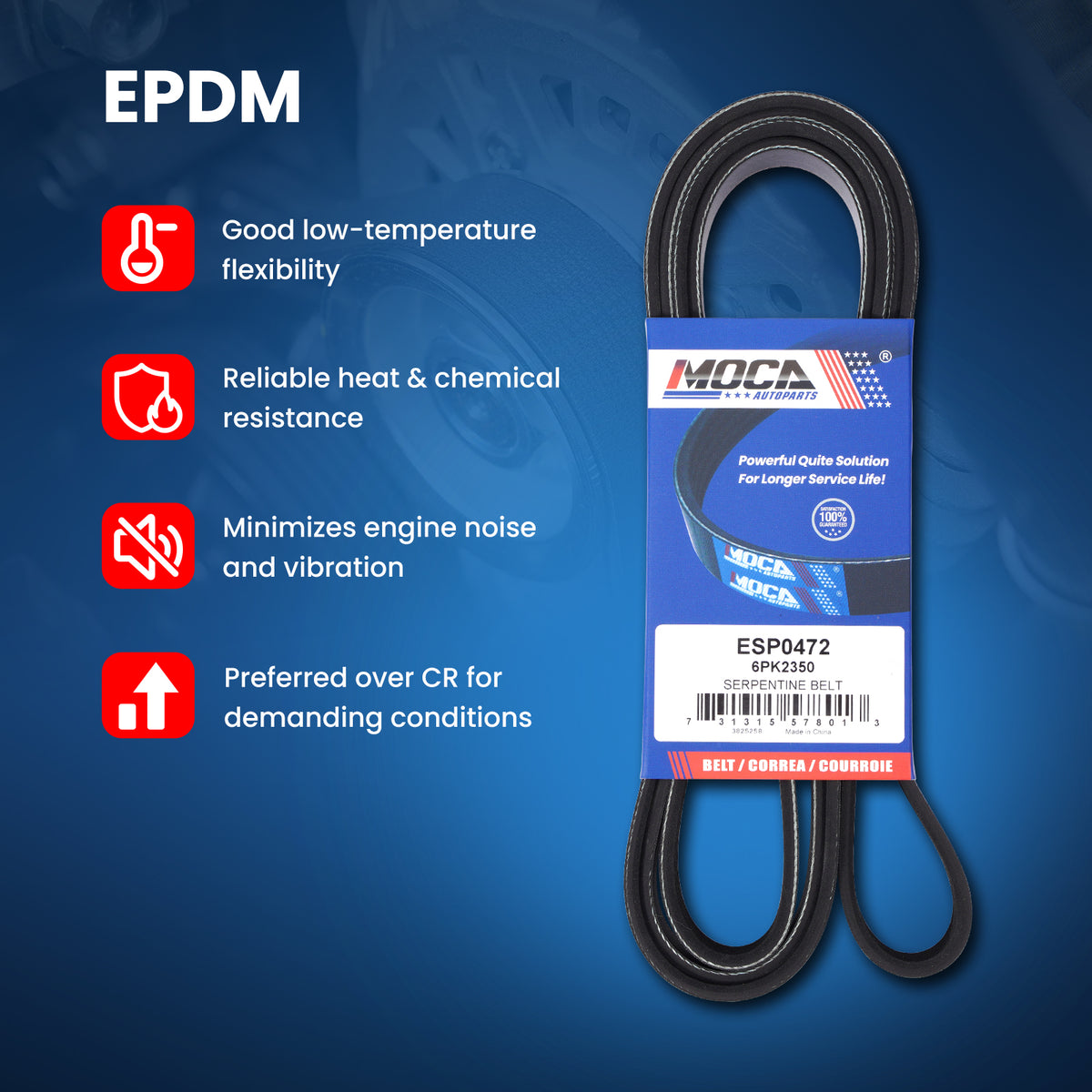 MOCA Serpentine Belt - ESP0472