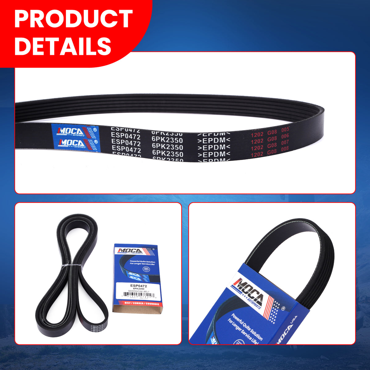 MOCA Serpentine Belt - ESP0472