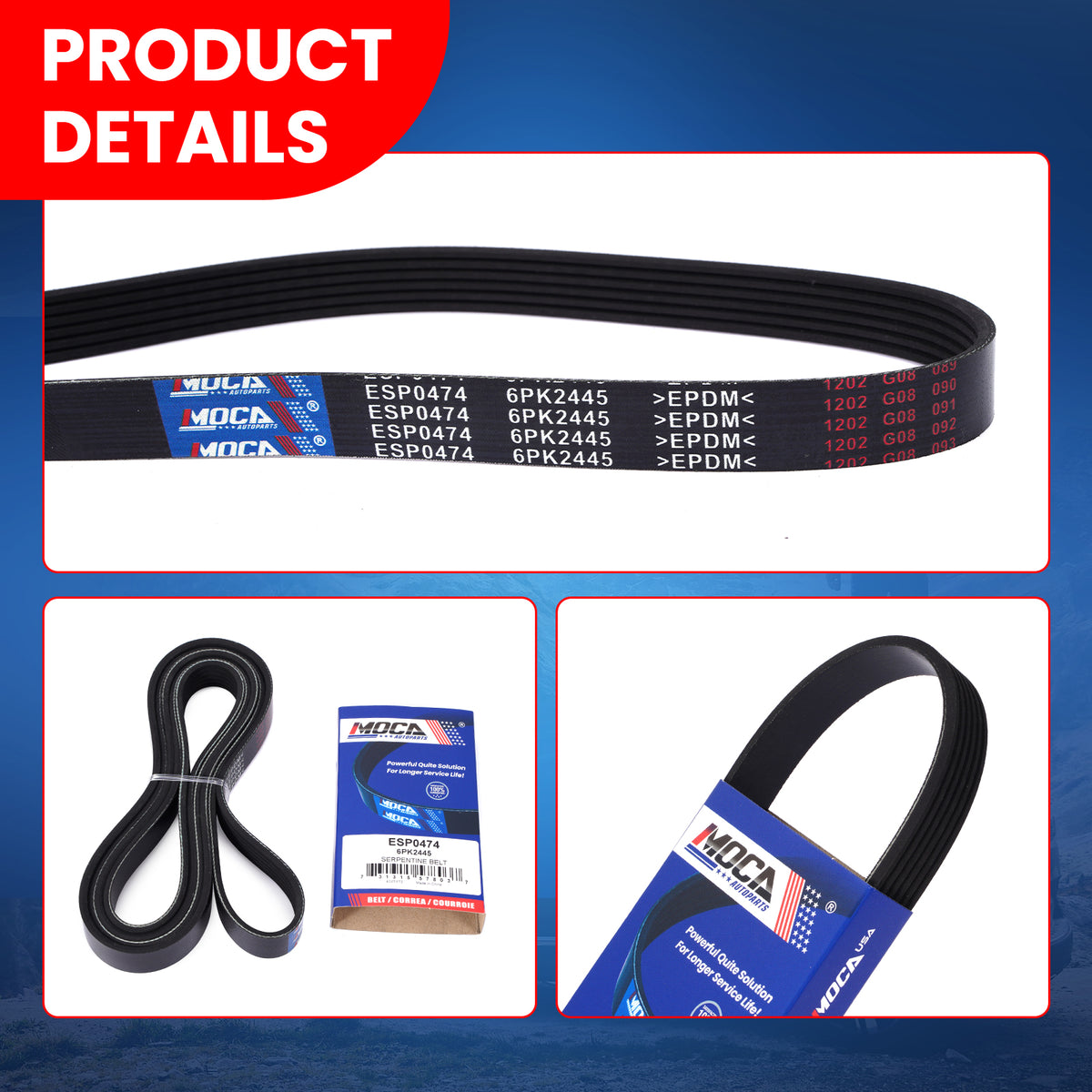 MOCA Serpentine Belt - ESP0474