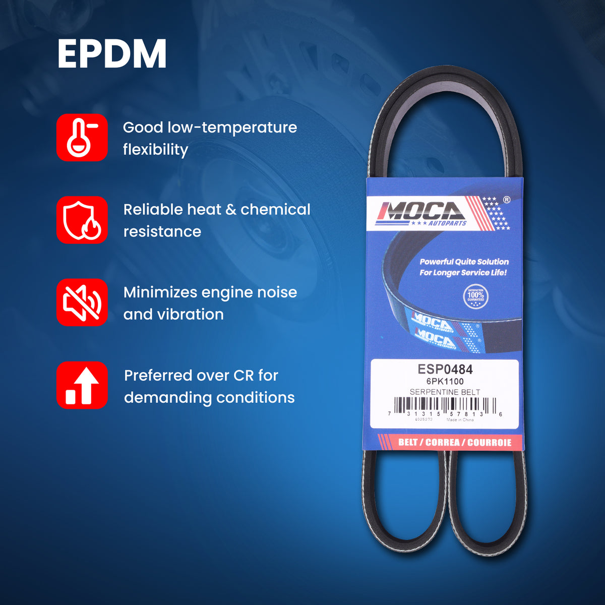 MOCA Serpentine Belt - ESP0484