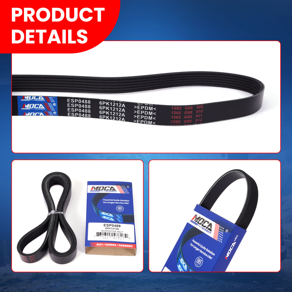 MOCA Serpentine Belt - ESP0488