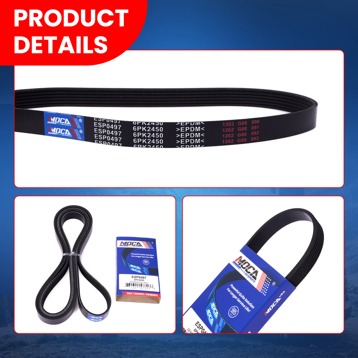 MOCA Serpentine Belt - ESP0497