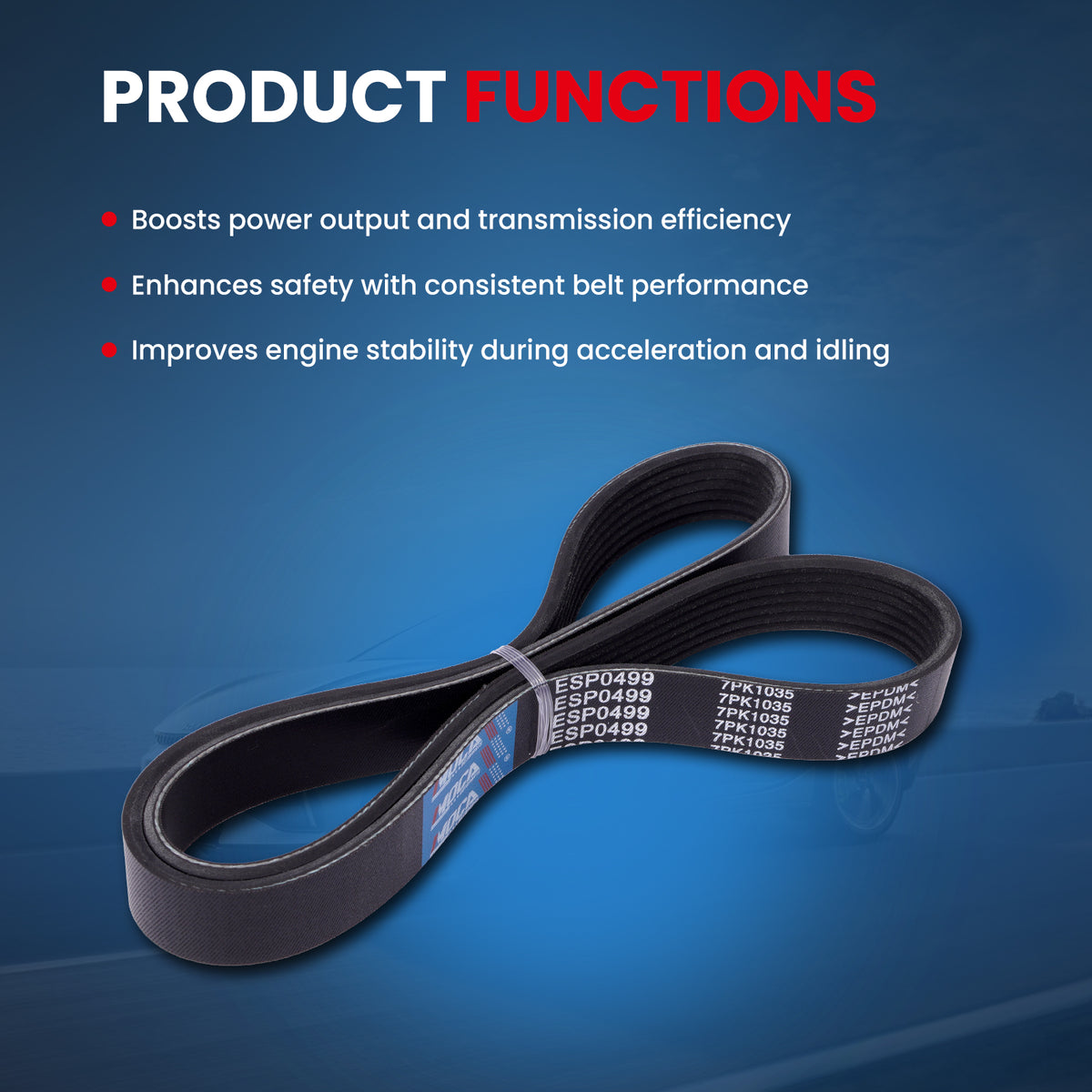 MOCA Serpentine Belt - ESP0499