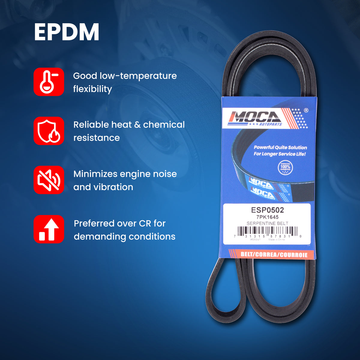 MOCA Serpentine Belt - ESP0502