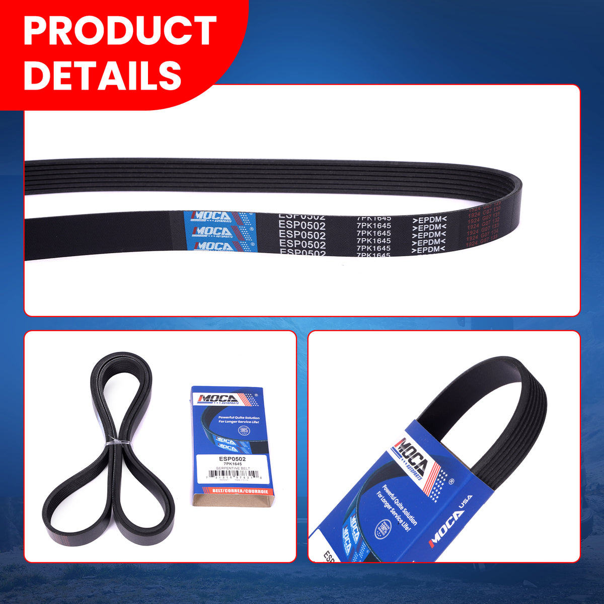MOCA Serpentine Belt - ESP0502
