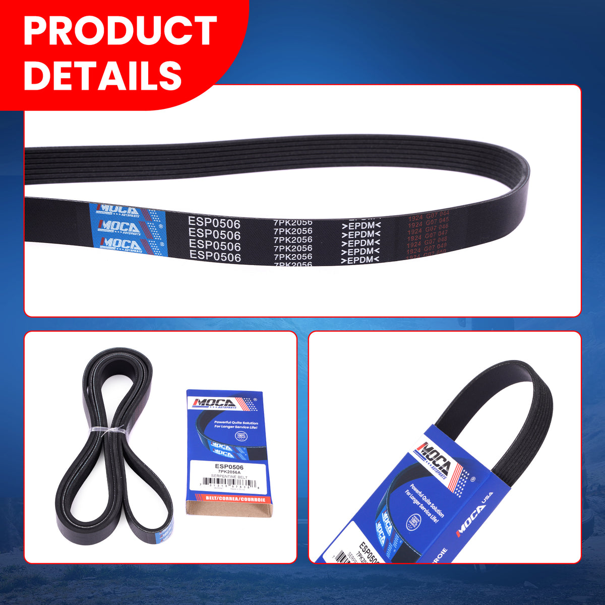 MOCA Serpentine Belt - ESP0506