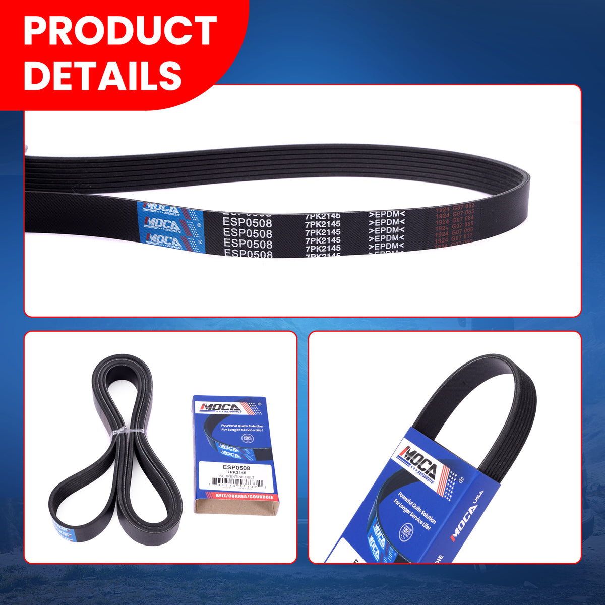 MOCA Serpentine Belt - ESP0508