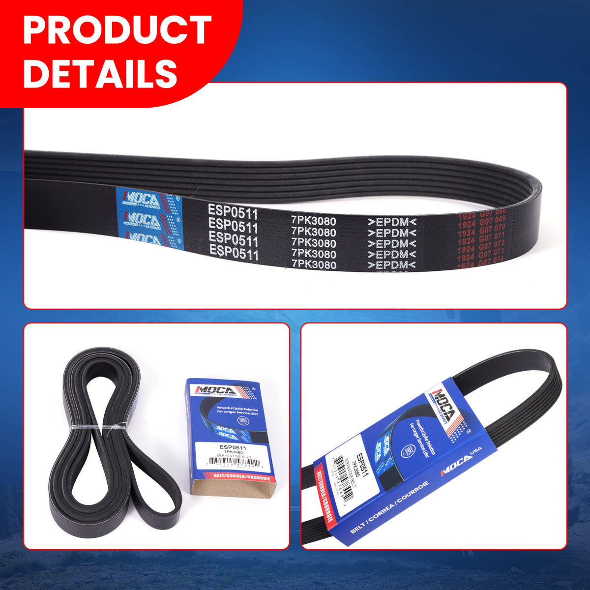 MOCA Serpentine Belt - ESP0511