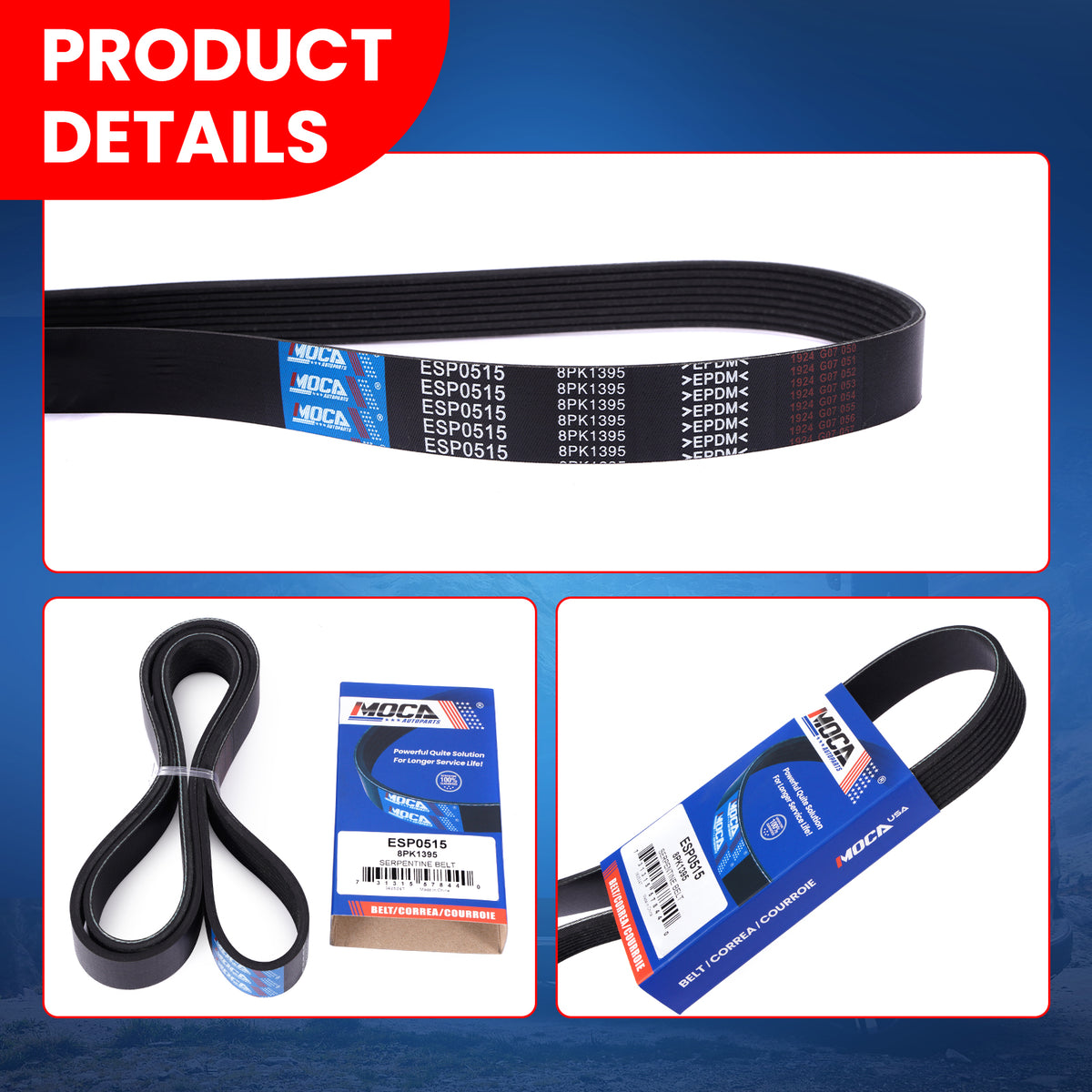 MOCA Serpentine Belt - ESP0515