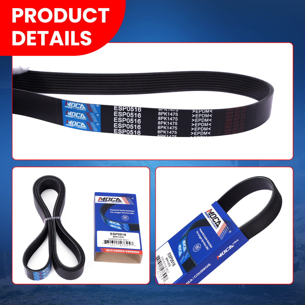 MOCA Serpentine Belt - ESP0516