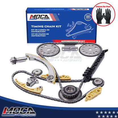 Kit de eje de cadena de distribución 9-4201S Compatible con GMC Saturn Chevrolet 2.0L, 2.2L y 2.4L modelos 00-08