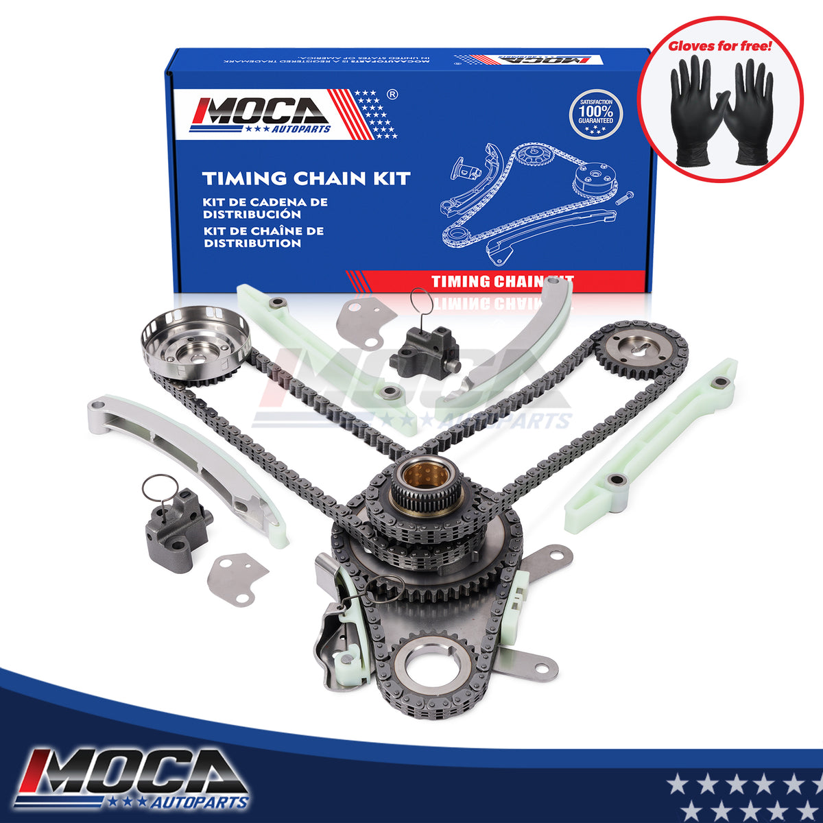 Kit de cadena de distribución (engranaje de leva NGC) compatible con Dodge Dakota Durango Grand Cherokee 02-08