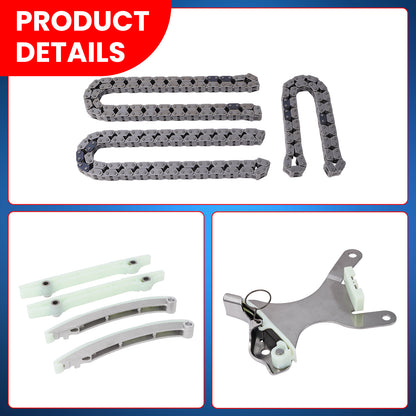 Kit de cadena de distribución (engranaje de leva NGC) compatible con Dodge Dakota Durango Grand Cherokee 02-08