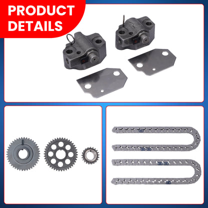 Kit de cadena de distribución compatible con Lincoln Navigator Ford 02-11 5.4L E350 E450 F250 F350 V8