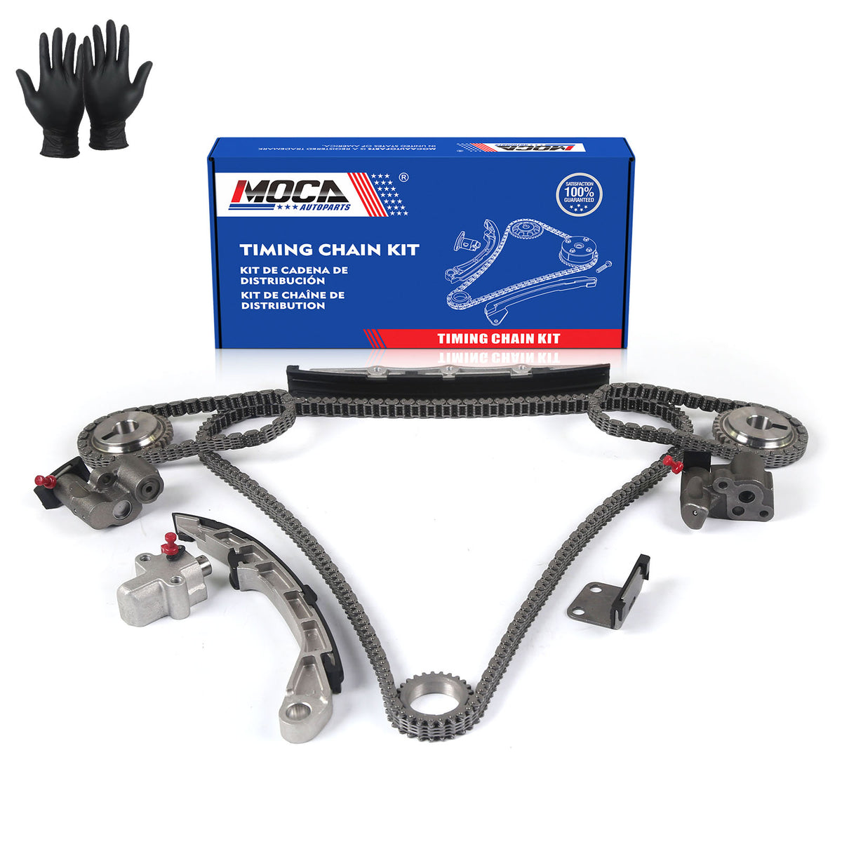 Kit de cadena de distribución compatible con Nissan Altima Maxima Infiniti 3.5L V6 DOHC VQ35DE 02-07