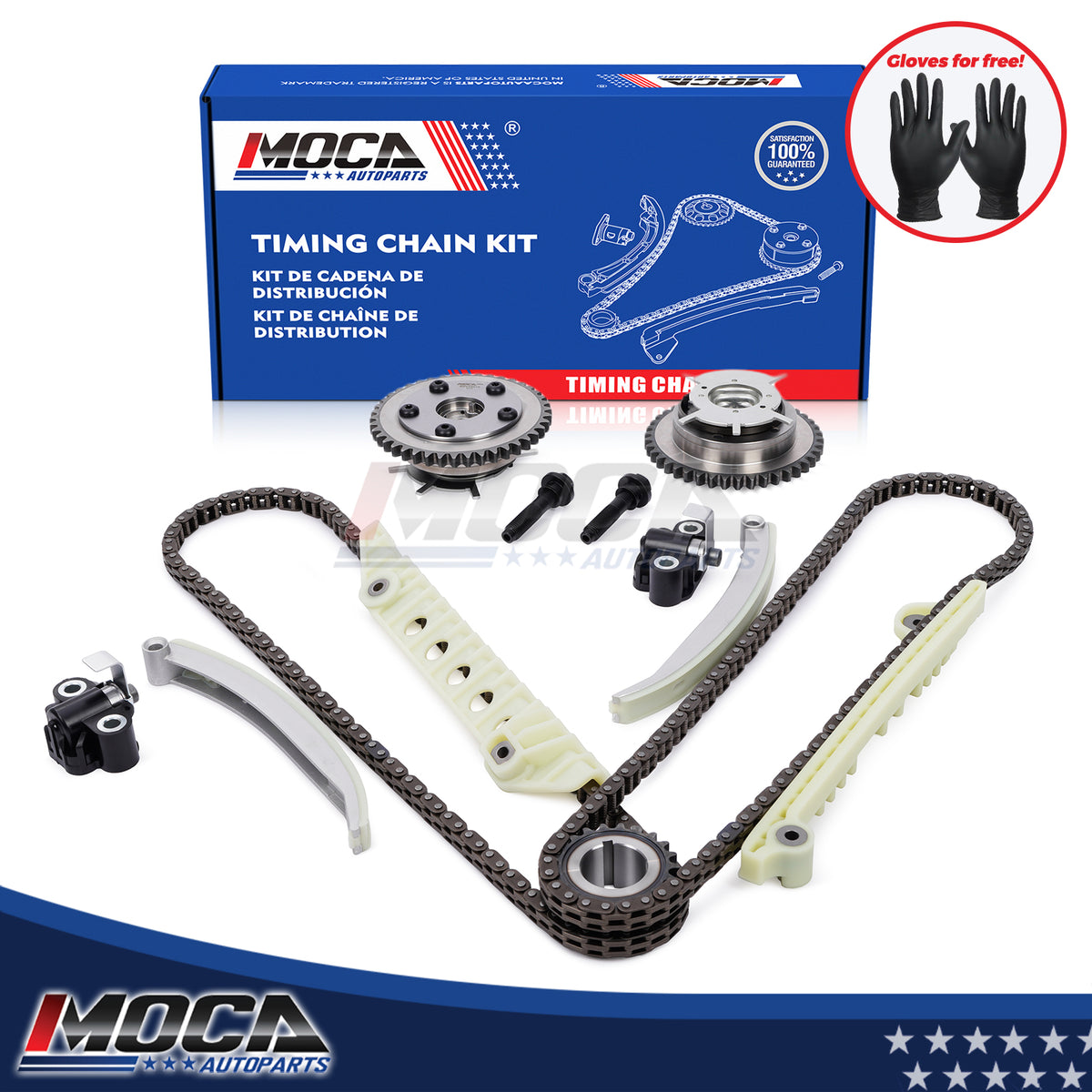 Kit de cadena de distribución y leva VVT compatible con Ford Mustang F150 Explorer Mercury 4.6L V8 05-10