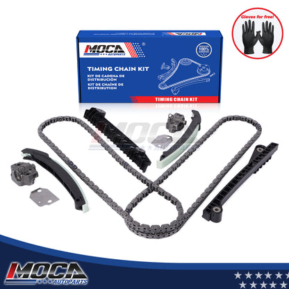 Kit de cadena de distribución compatible con Ford 02-97 F150 F250 E350 F450 Econoline 5.4L 6.8L SOHC