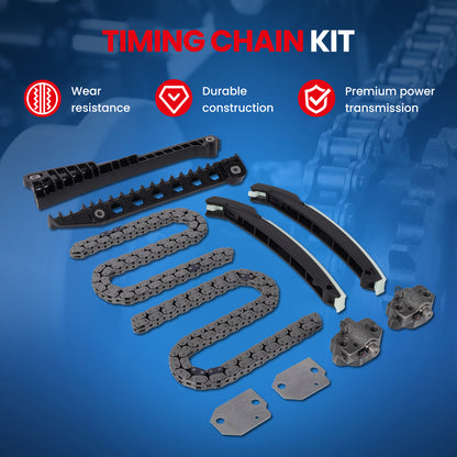 Kit de cadena de distribución compatible con Ford 02-97 F150 F250 E350 F450 Econoline 5.4L 6.8L SOHC