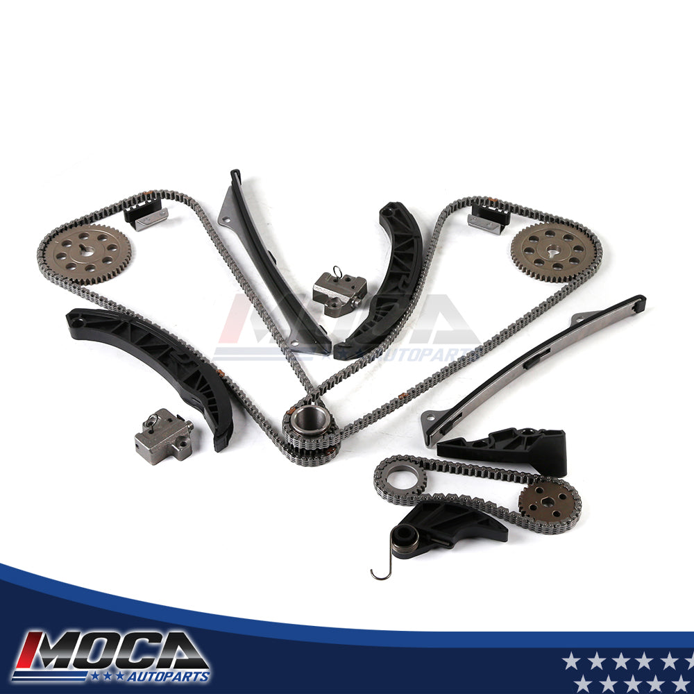 Kit de cadena de distribución compatible con Hyundai Genesis Santa Fe Azera Kia Sorento Borrego V6 06-13