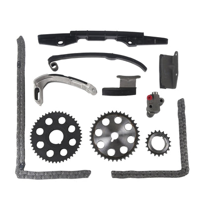 Kit de cadena de distribución compatible con Mazda MPV B2600 2.6L 12V TK450 TS21025 (código VIN: G6) de 1989 a 1994.
