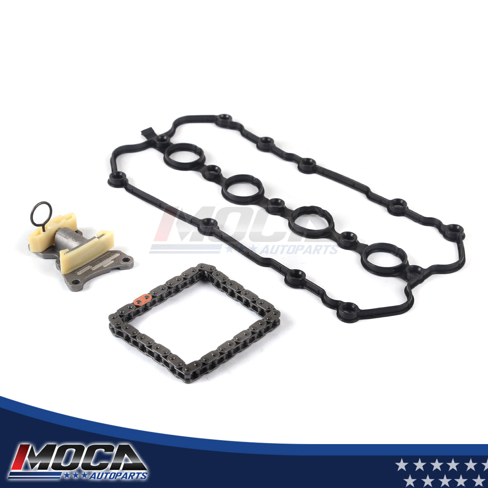 Junta de tapa de válvula de cadena de distribución, tensor de cadena, árbol de levas, compatible con VW AUDI 2.0L 05-14