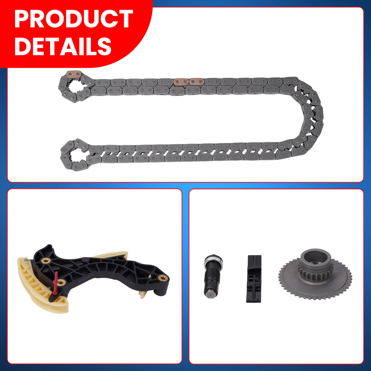 Kit de cadena de distribución compatible con Mercedes-Benz W204 C250 SLK250 1.8L 2012-2014 NUEVO