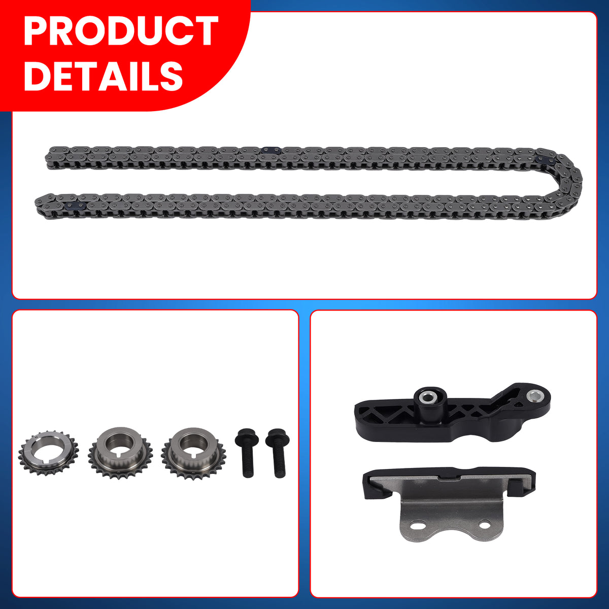 Kit de cadena de distribución compatible con Ford Mazda Mercury 3.5L 3.7L V6 DOHC 07-11 NUEVO