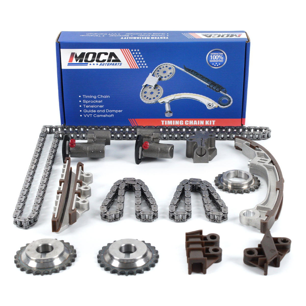 Kit de cadena de distribución compatible con Infiniti I35 Nissan Pathfinder 3.5L DOHC 24v VQ35DE 01-04