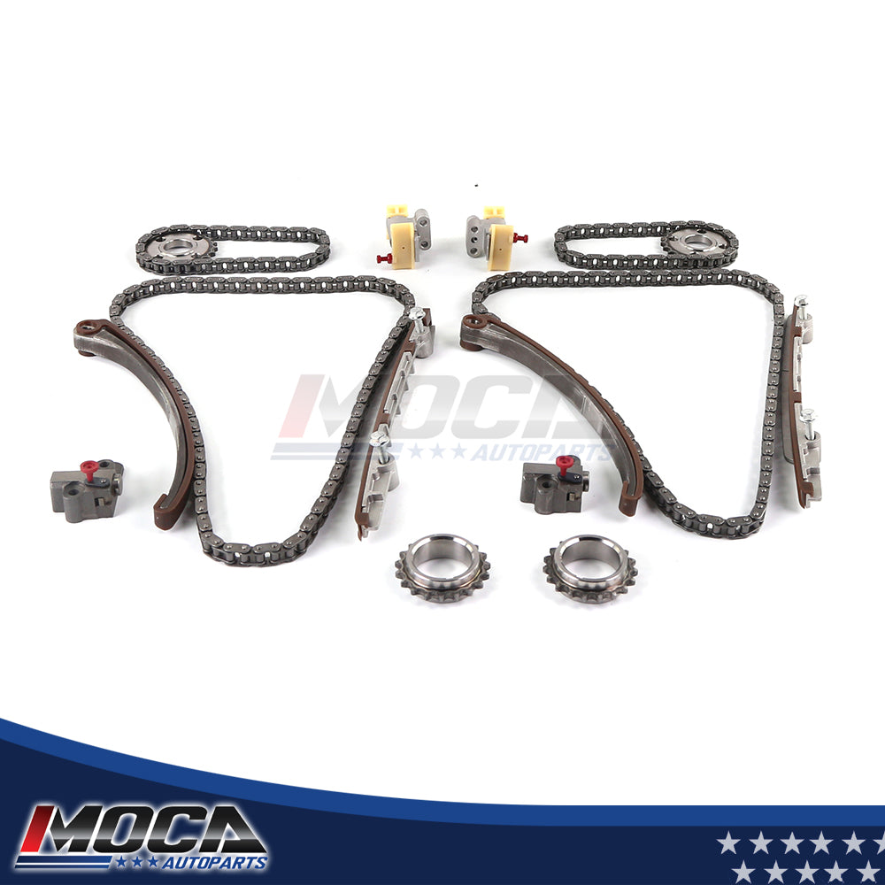 Kit de cadena de distribución compatible con Jaguar S-Type XJ8 XJR XK8 XKR Vanden Plas 4.0L DOHC 97-01
