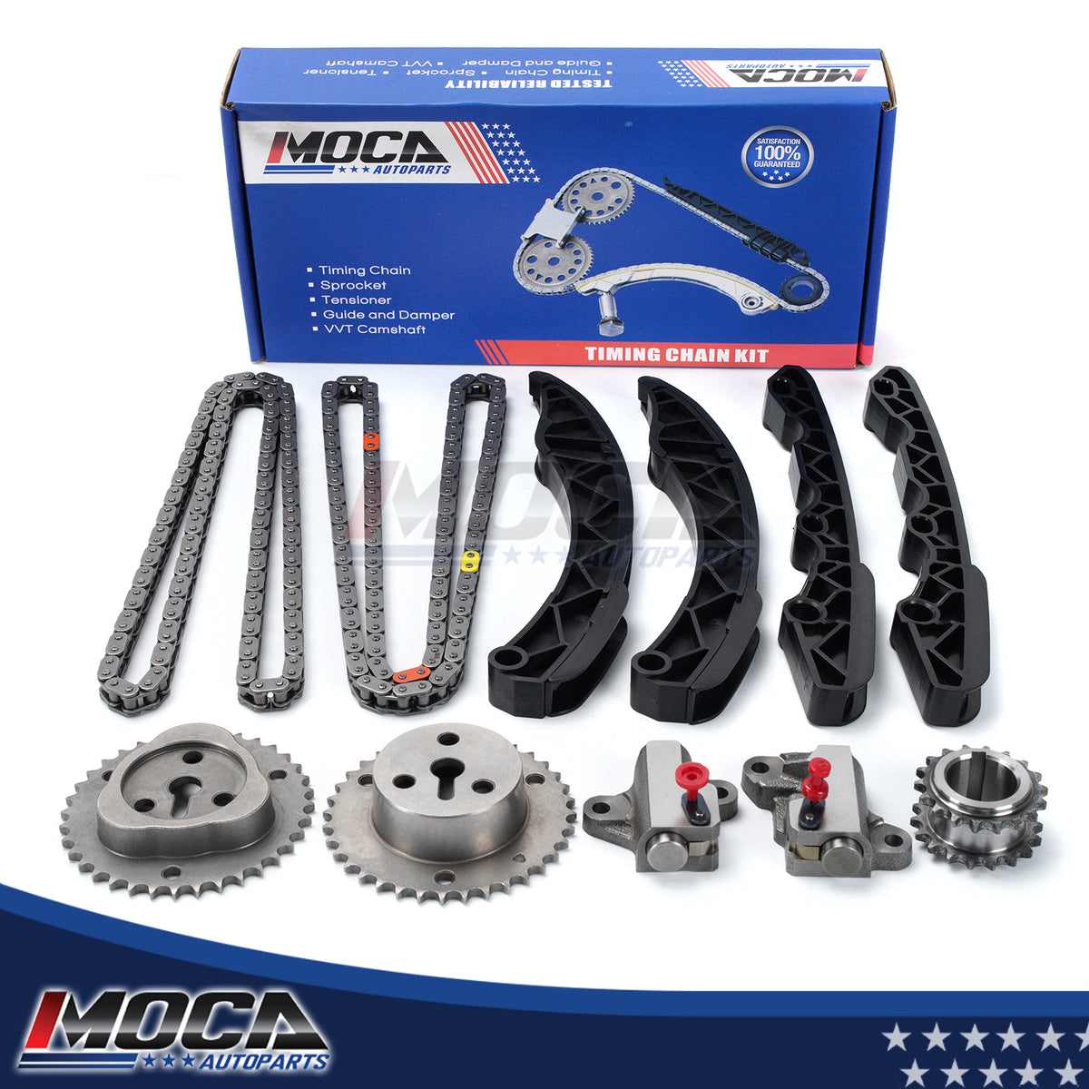 Kit de cadena de distribución compatible con Subaru Forester Impreza BRZ Scion FR-S 2.5L 2.0L DOHC 2011-2015